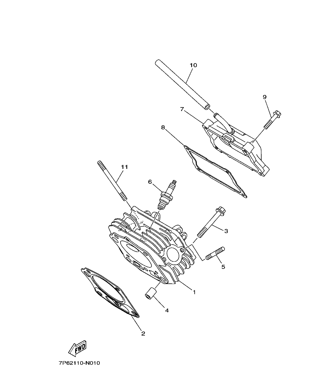 MX400AA6A0 – section 1 CYLINDER parts diagram