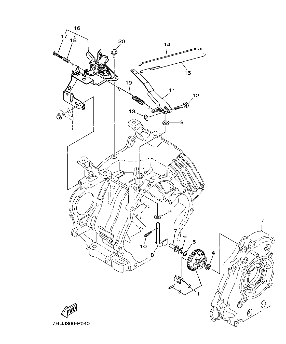 MX400AA6A0 – section 4 GOVERNOR parts diagram