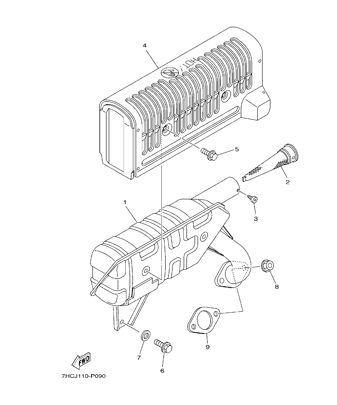 Fig. 9 – EXHAUST diagram