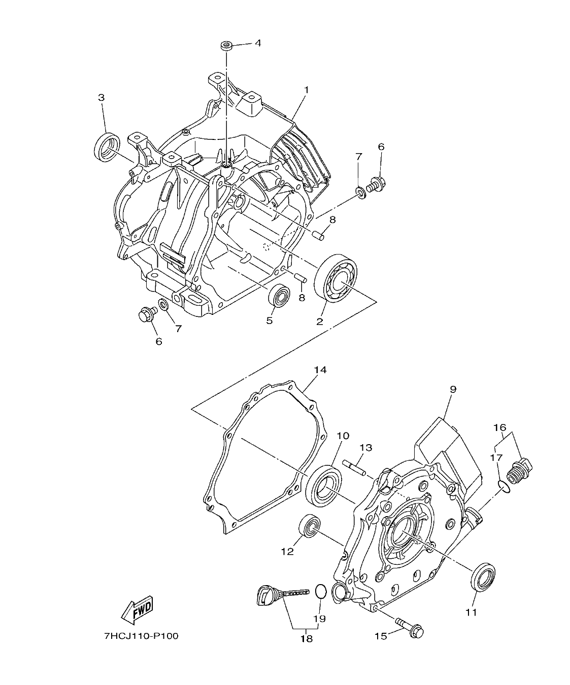 Fig. 10 – CRANKCASE diagram