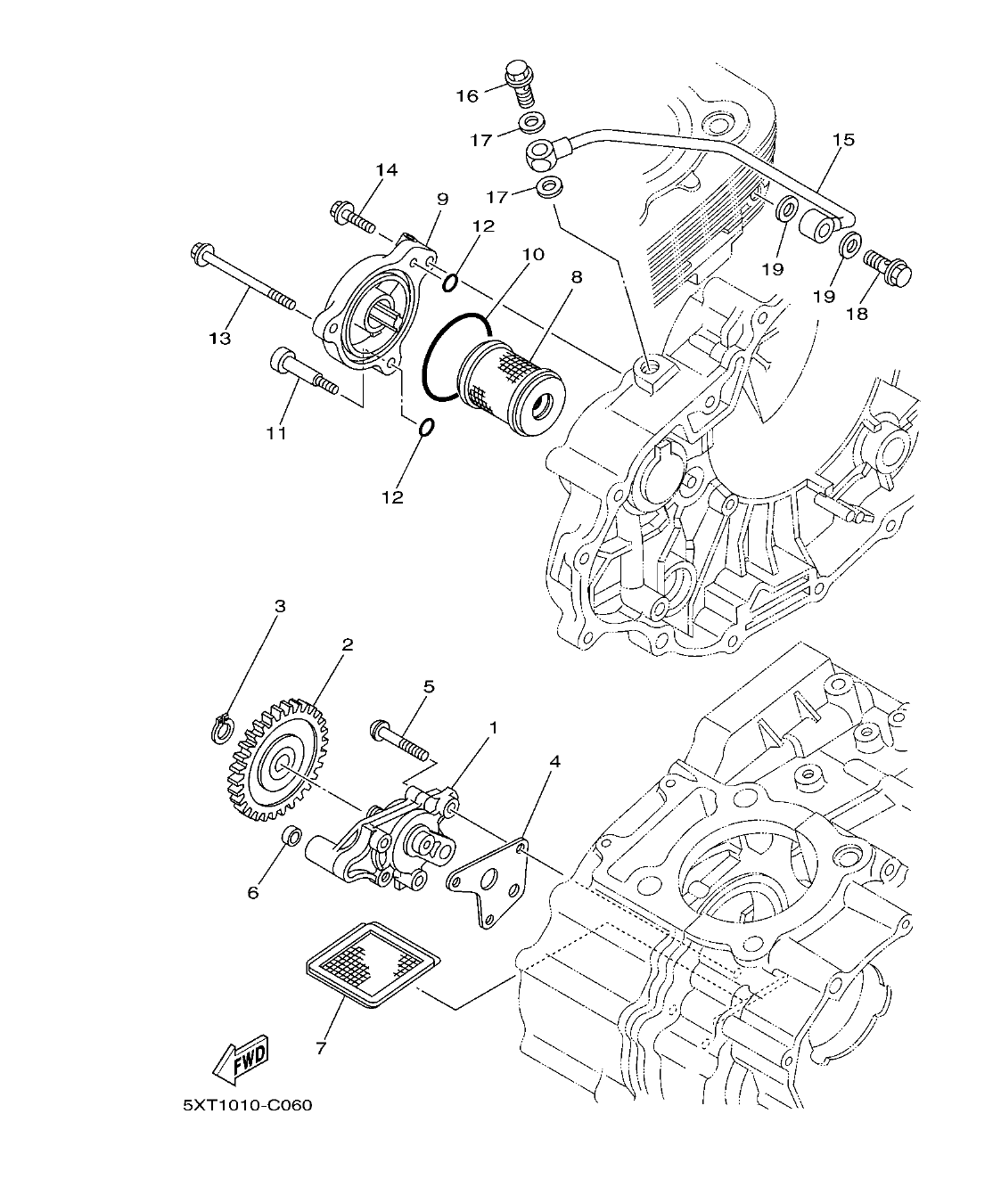 Fig. 6 – OIL PUMP diagram