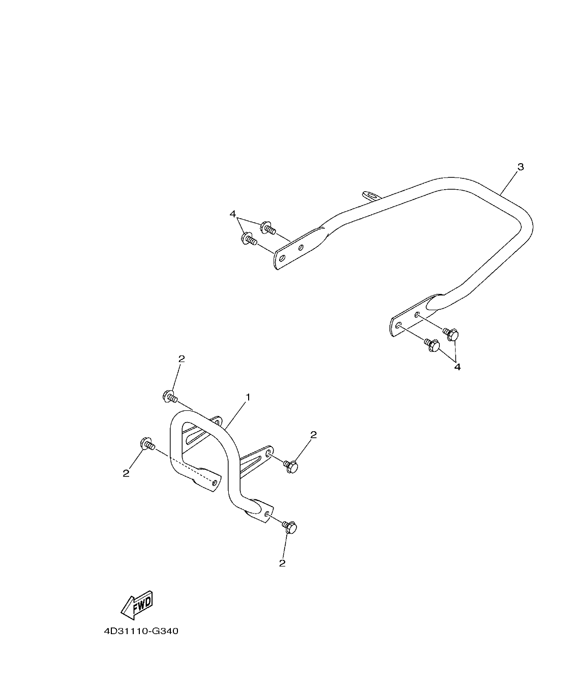 YFM25RD – section 34 GUARD parts diagram