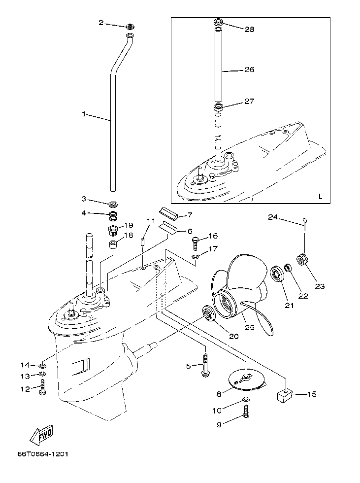 Fig. 23 – LOWER CASING & DRIVE 2 diagram