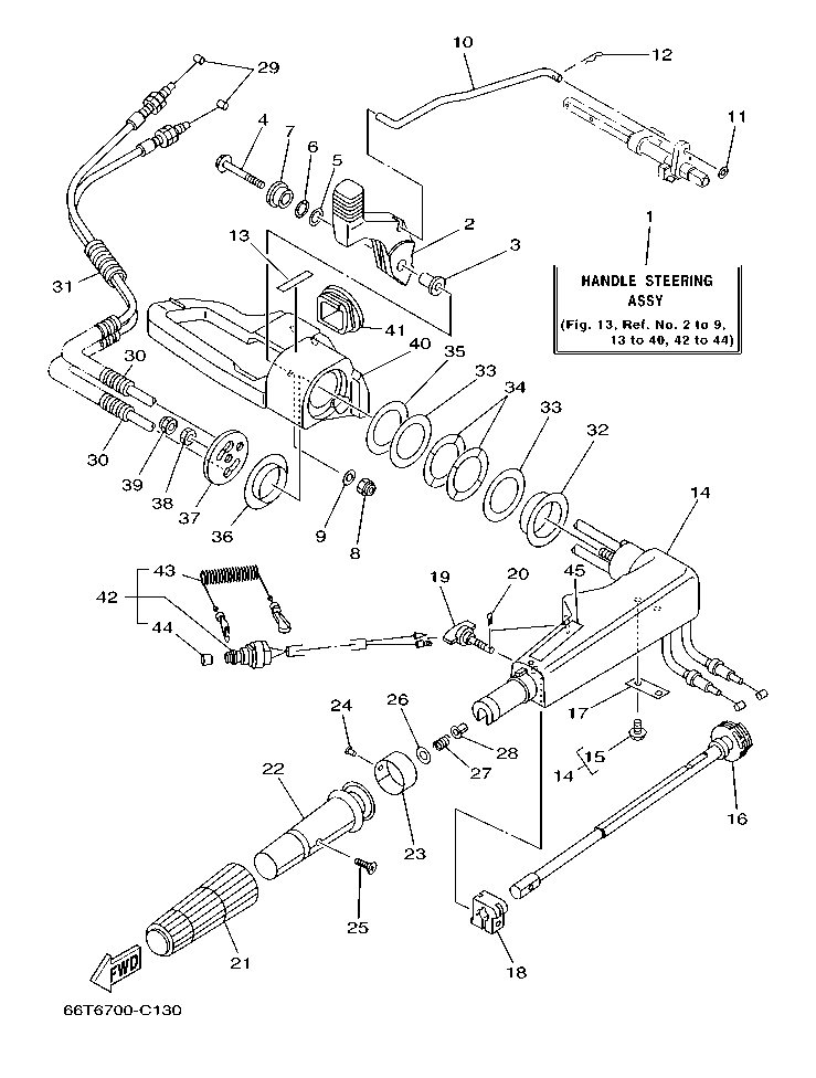Fig. 13 – STEERING diagram