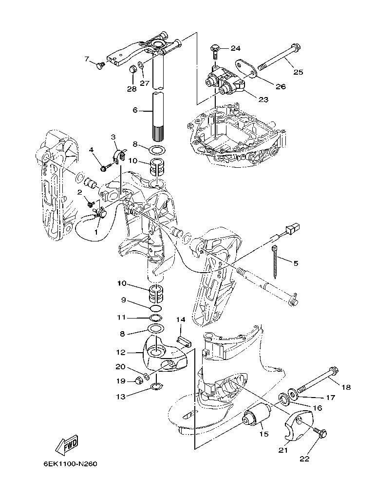 F115B’15 – section 27 BRACKET 2 parts diagram