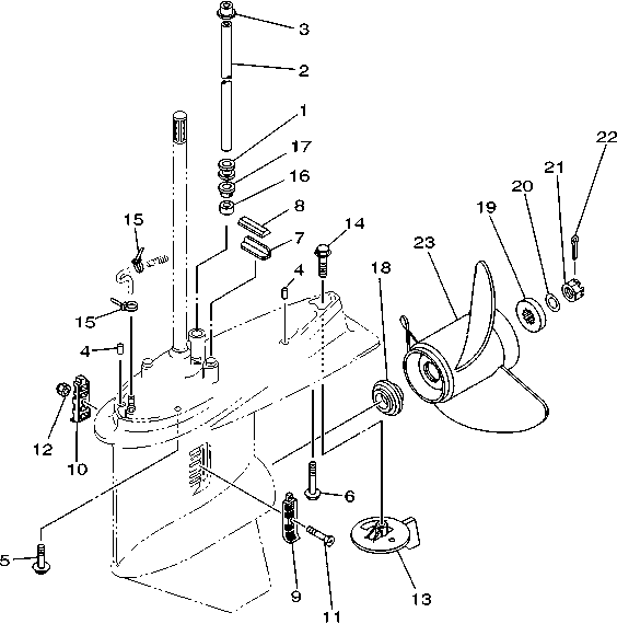 Fig. 35 – LOWER CASING & DRIVE 4 diagram