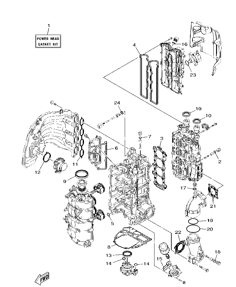 Fig. 39 – REPAIR KIT 1 diagram