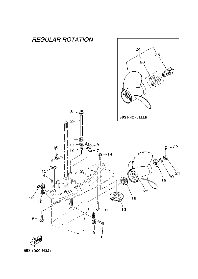 Fig. 33 – LOWER CASING & DRIVE 2 diagram