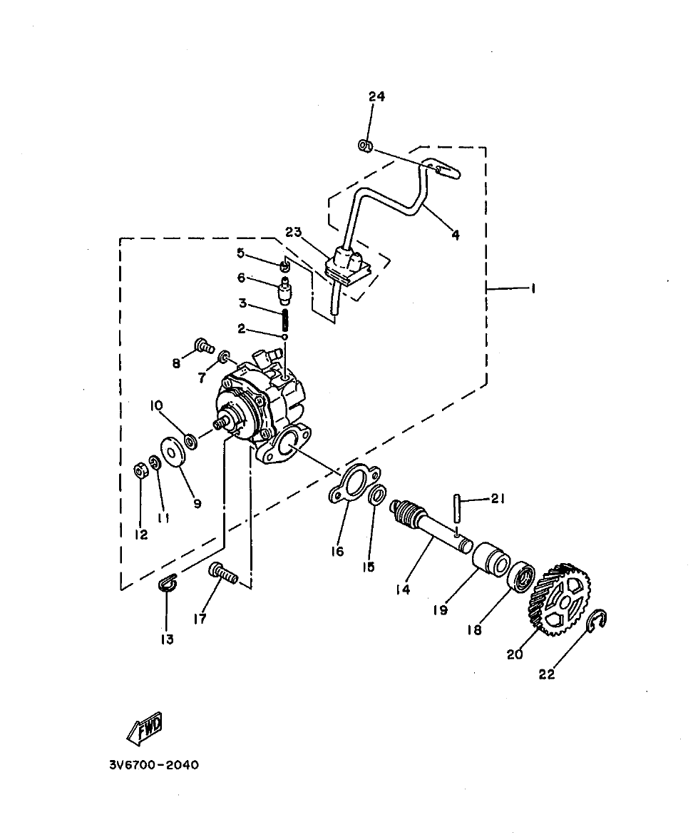 AG100 – section 3 OIL PUMP parts diagram
