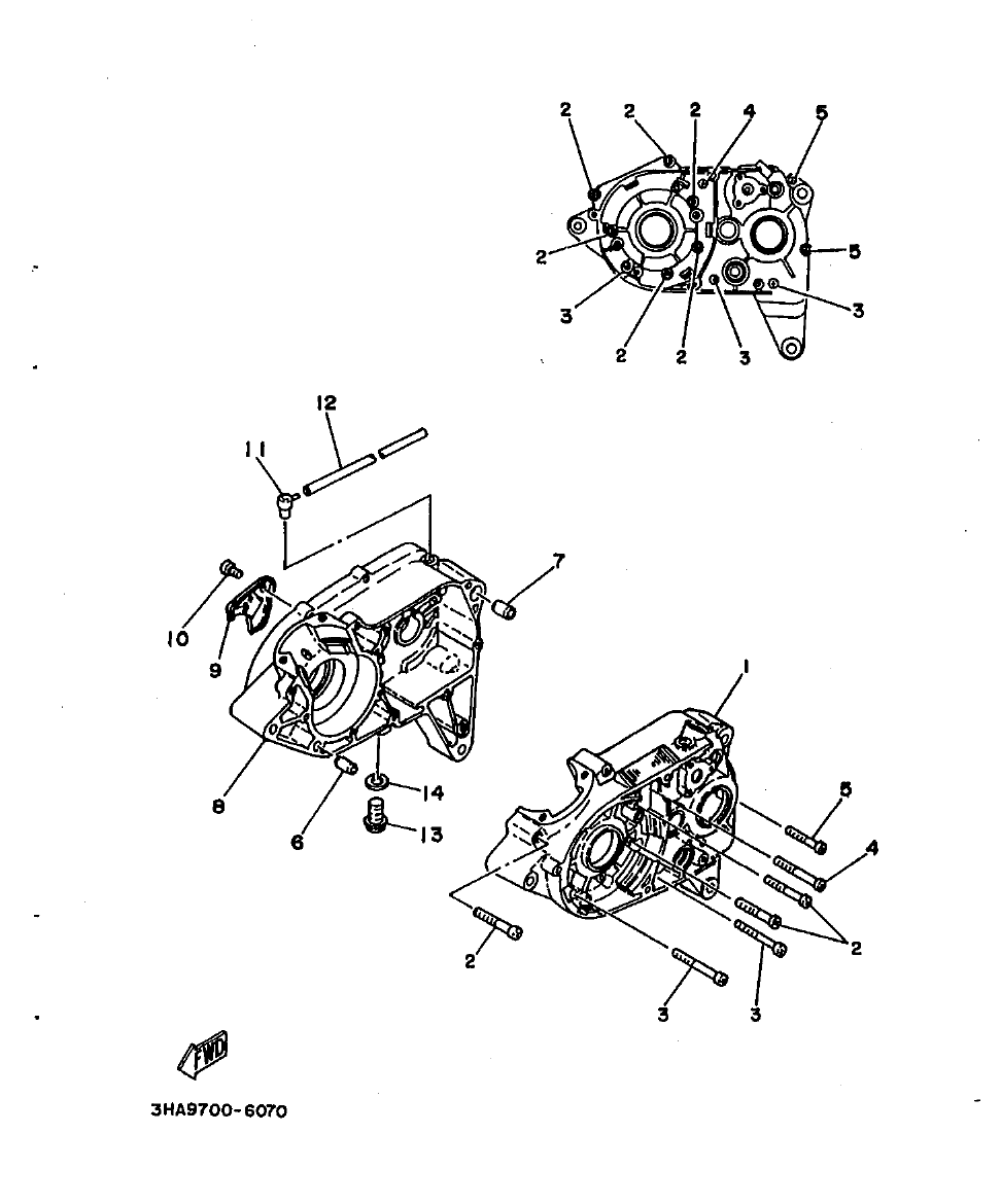AG100 – section 7 CRANKCASE parts diagram