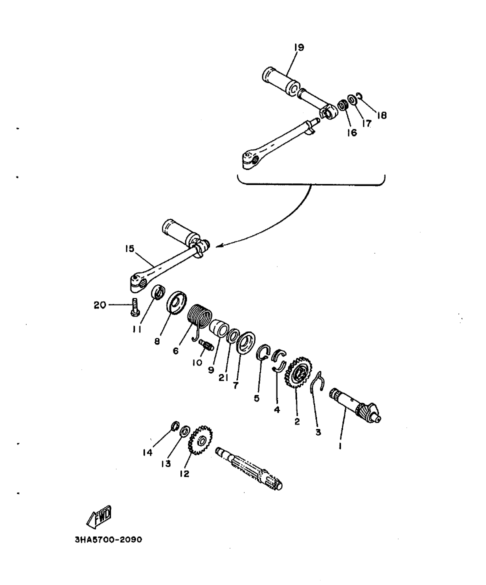 AG100 – section 9 STARTER parts diagram