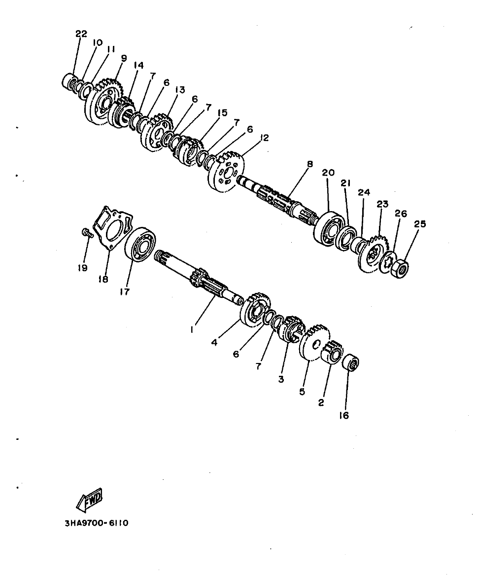 AG100 – section 11 TRANSMISSION parts diagram