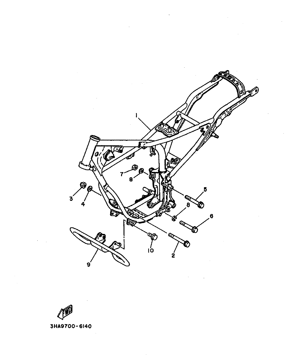 AG100 – section 14 FRAME parts diagram