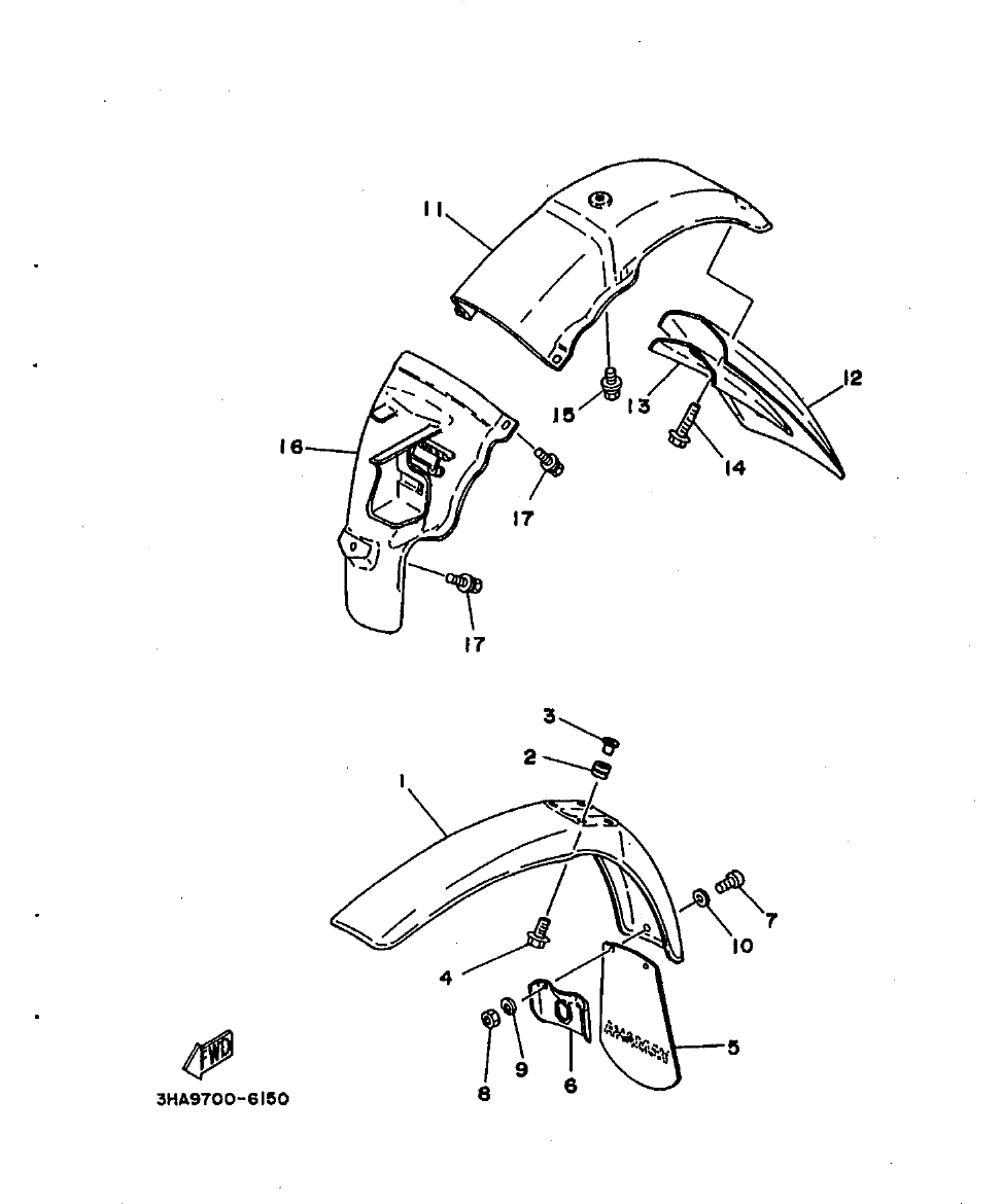 AG100 – section 15 FENDER parts diagram