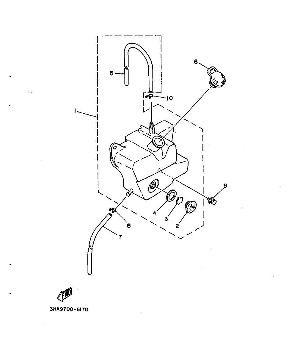 AG100 – section 17 OIL TANK parts diagram