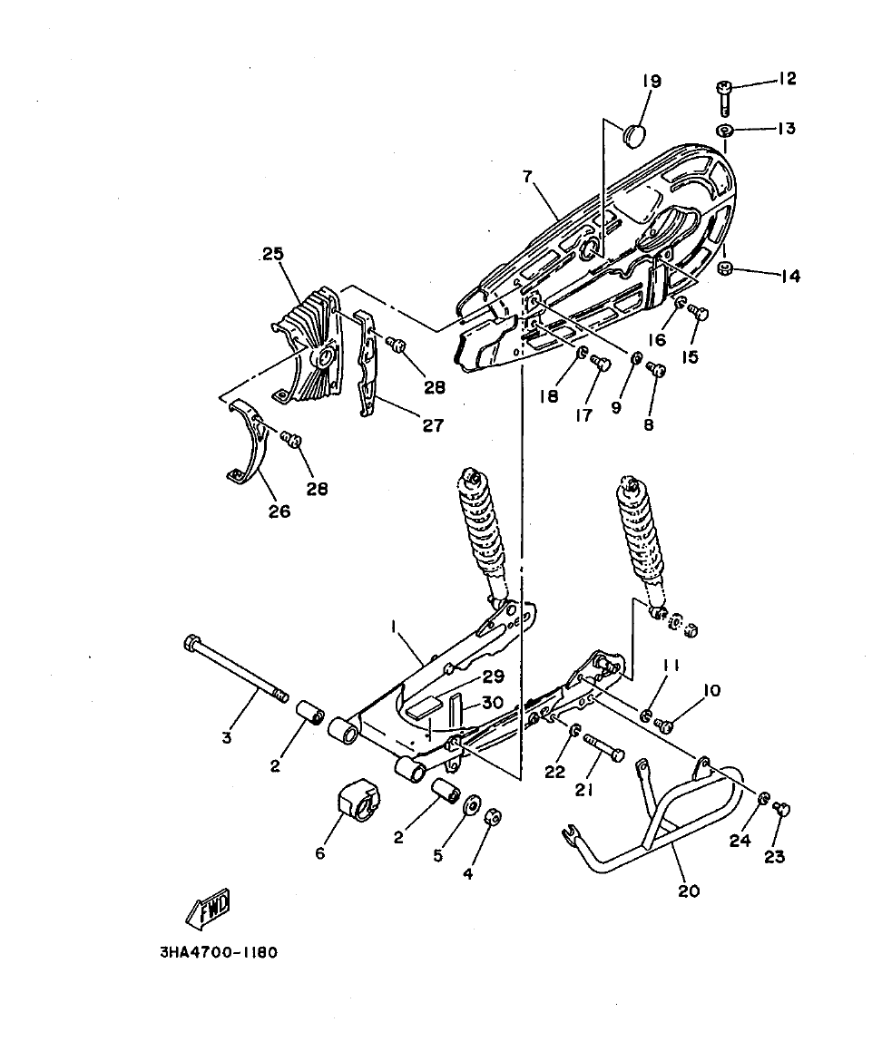 AG100 – section 18 REAR ARM parts diagram
