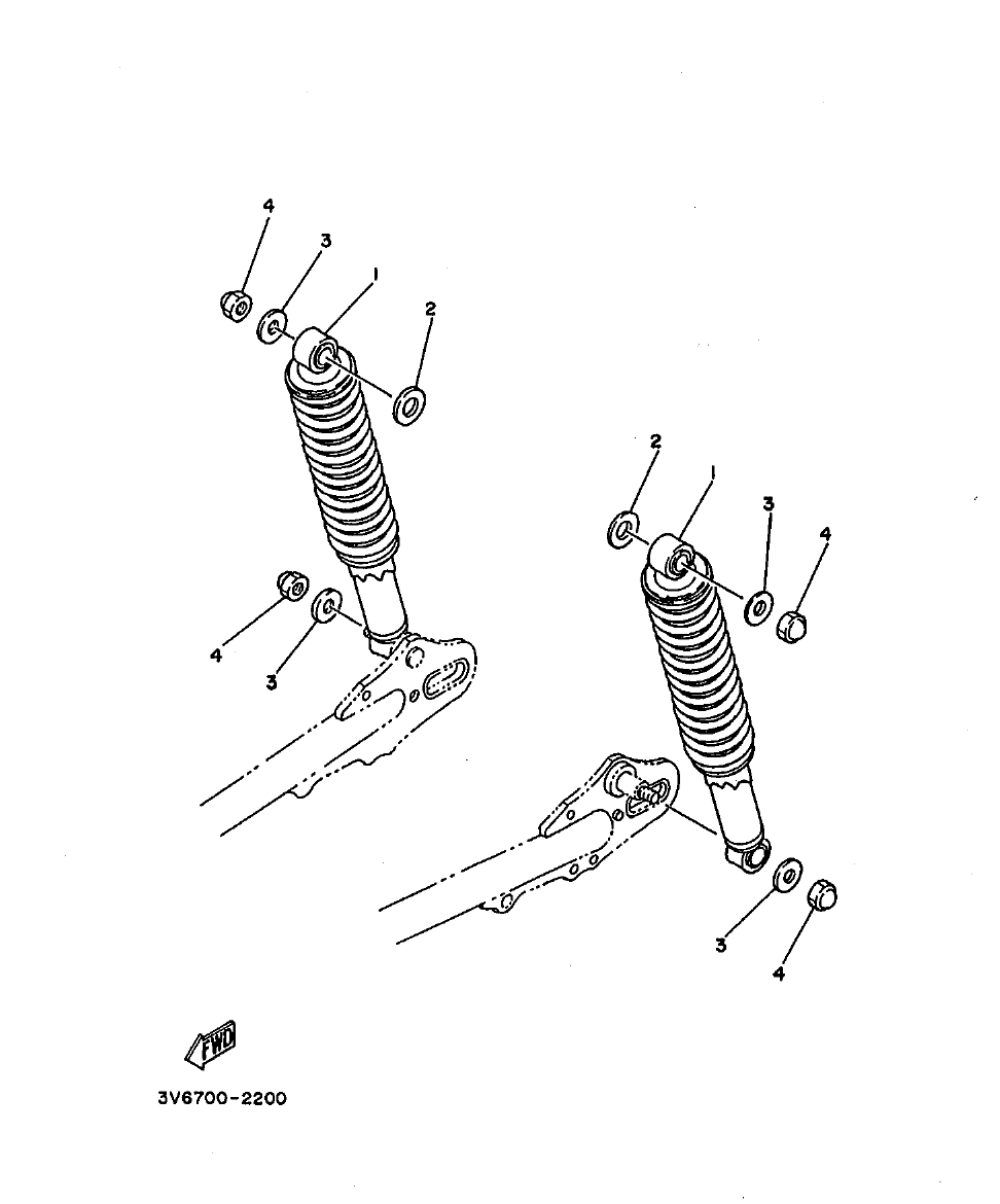 AG100 – section 19 REAR SUSPENSION parts diagram