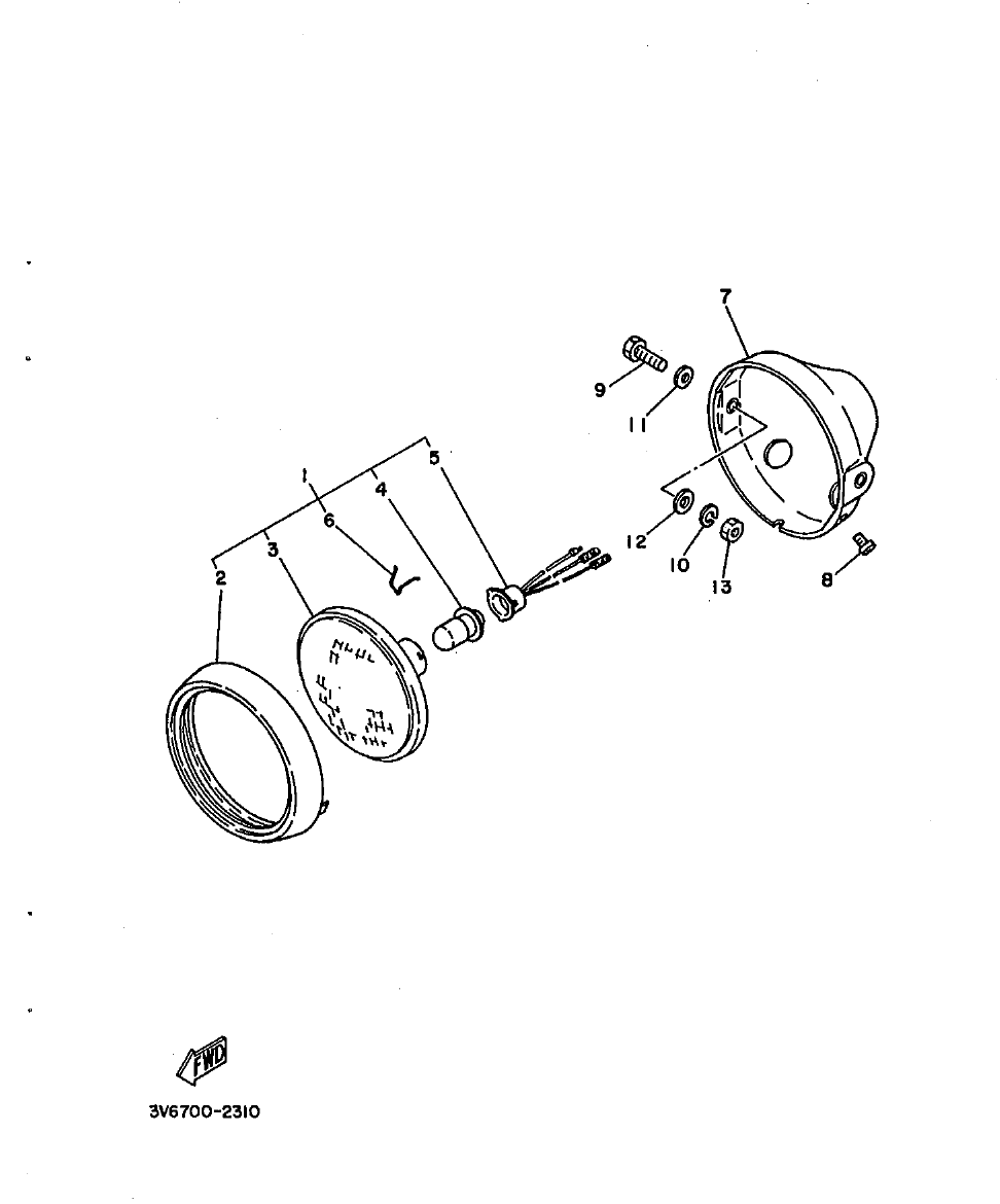 AG100 – section 31 HEADLIGHT parts diagram