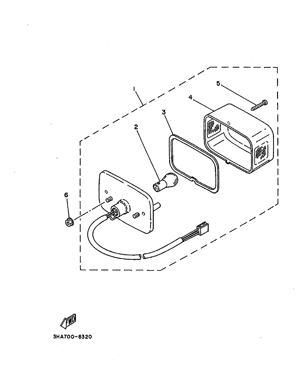 AG100 – section 32 TAILLIGHT parts diagram