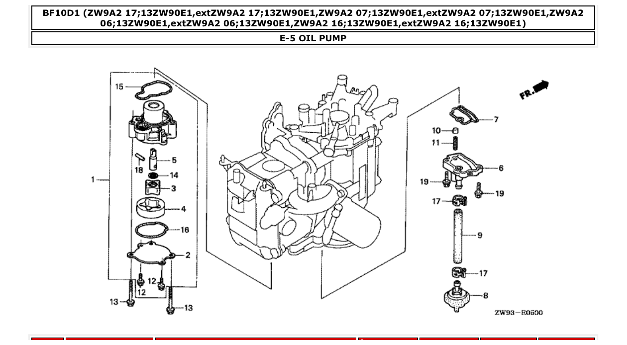 Fig. E-5 – OIL PUMP diagram