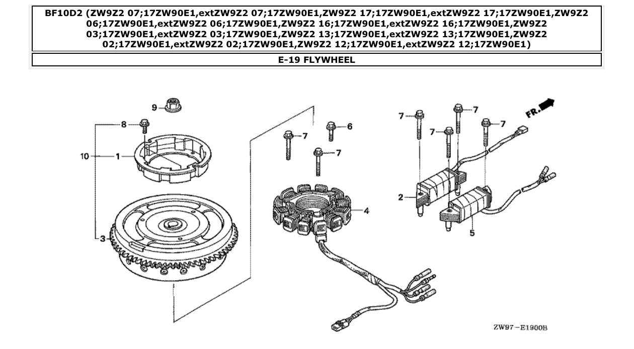 Fig. E-19 – FLYWHEEL diagram