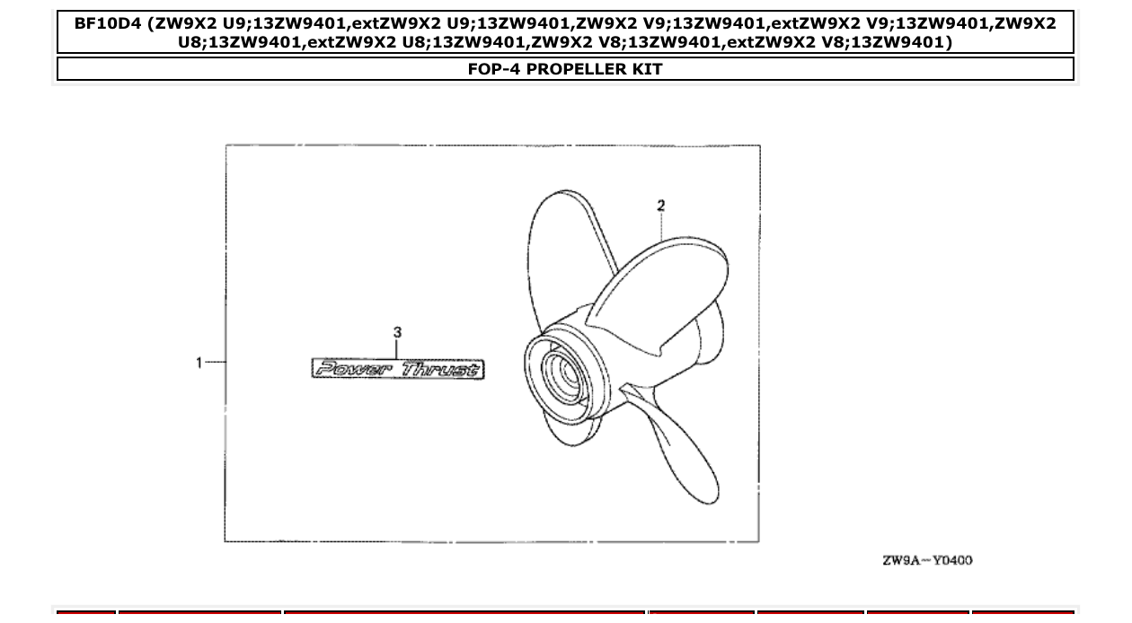 Fig. FOP-4 – PROPELLER KIT diagram