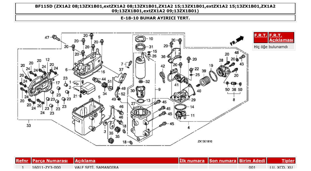 Fig. E-18-10 – BUHAR AYIRICI TERT. diagram