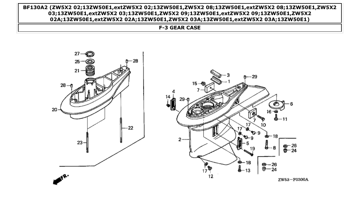 Fig. F-3 – GEAR CASE diagram