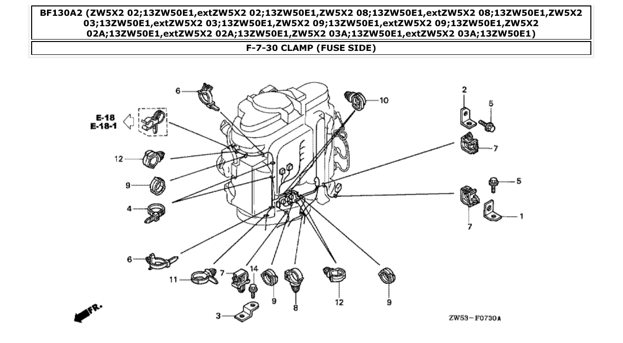 Fig. F-7-30 – CLAMP (FUSE SIDE) diagram