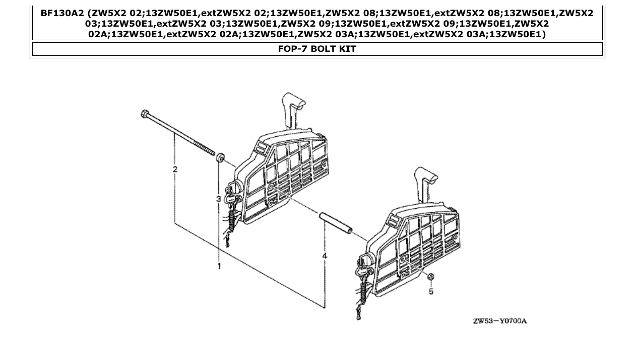Fig. FOP-7 – BOLT KIT diagram