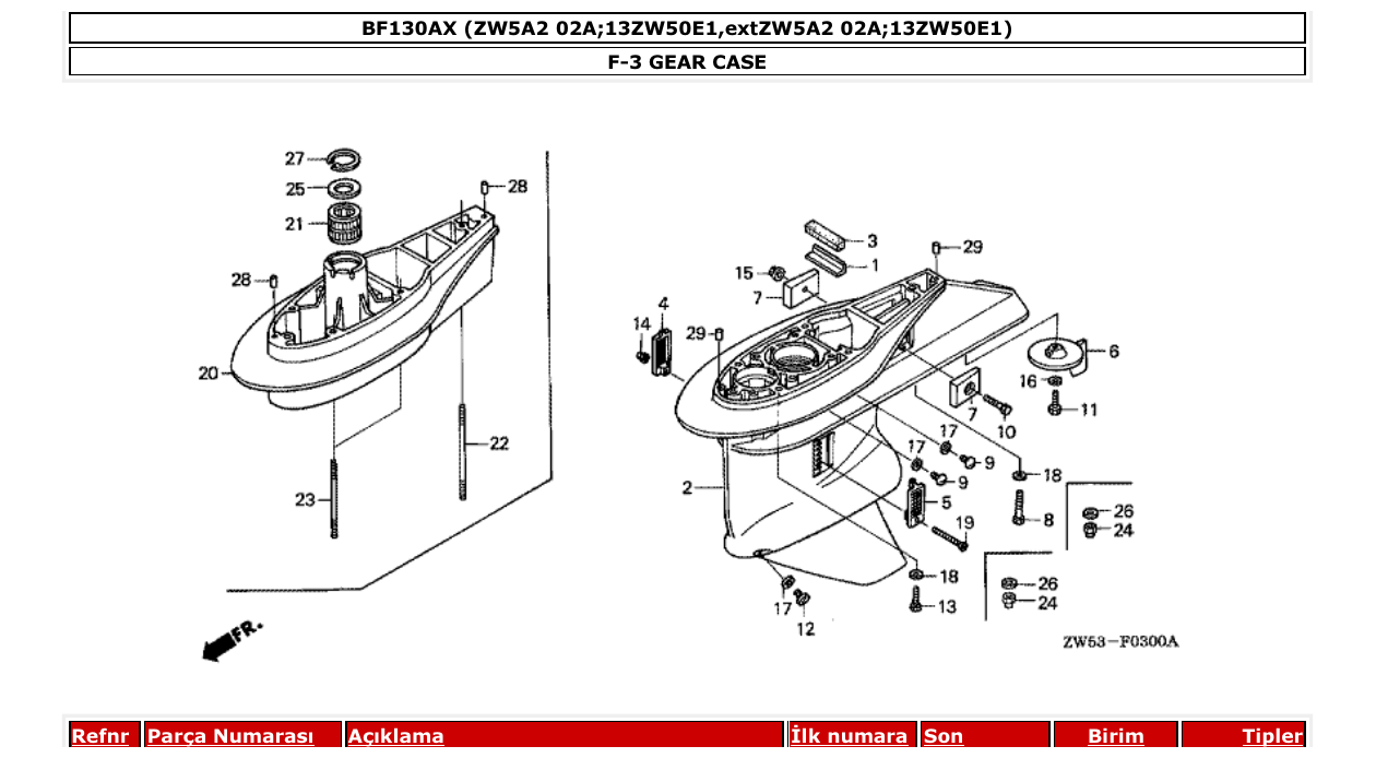 Fig. F-3 – GEAR CASE diagram