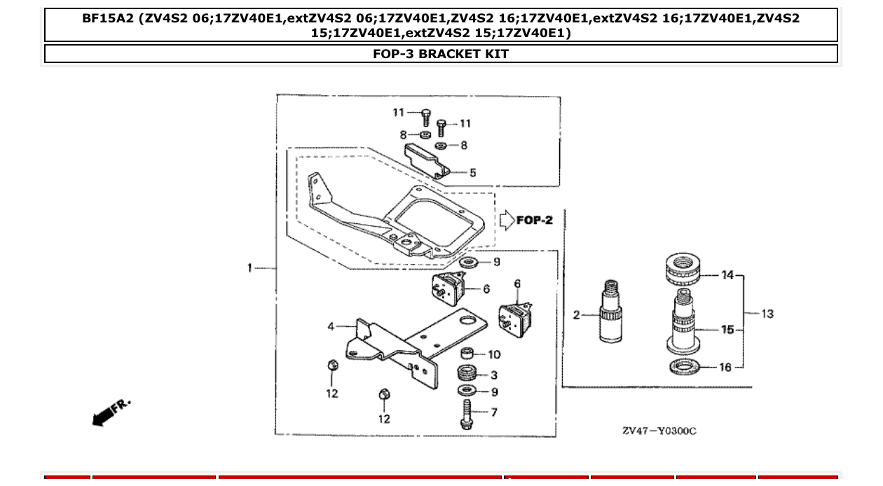 Fig. FOP-3 – BRACKET KIT diagram