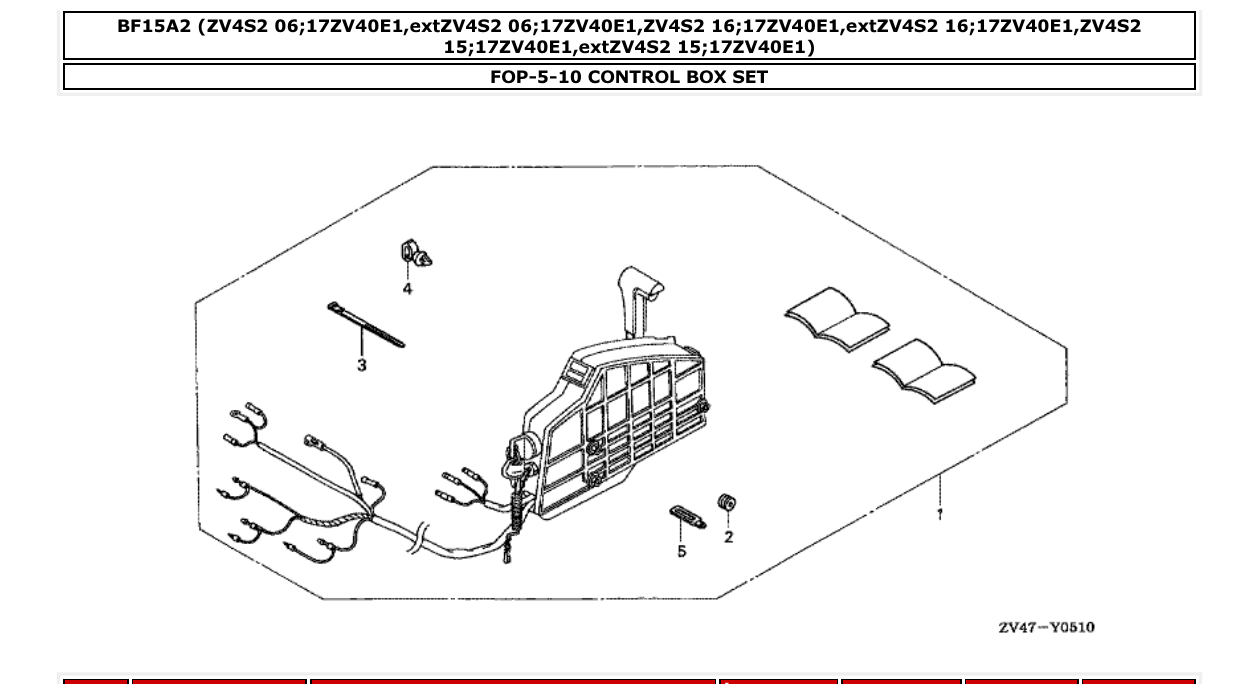 bf15a2 – section FOP-5-10 CONTROL BOX SET parts diagram