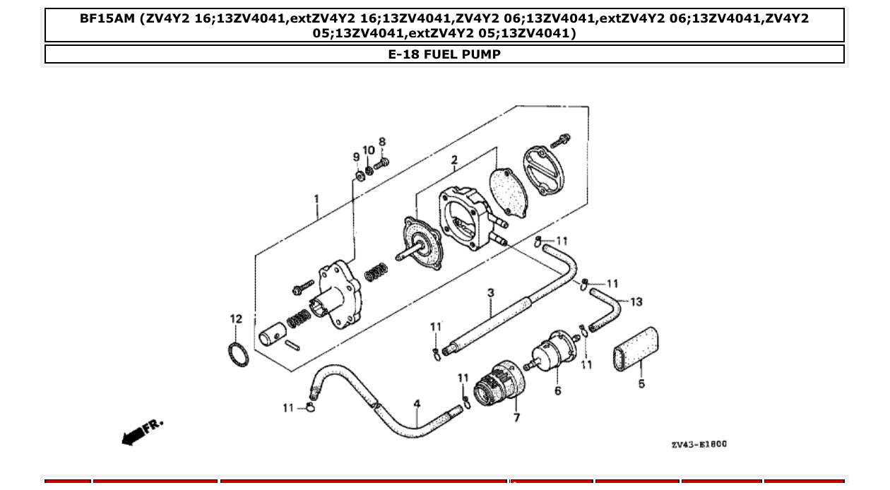 Fig. E-18 – FUEL PUMP diagram