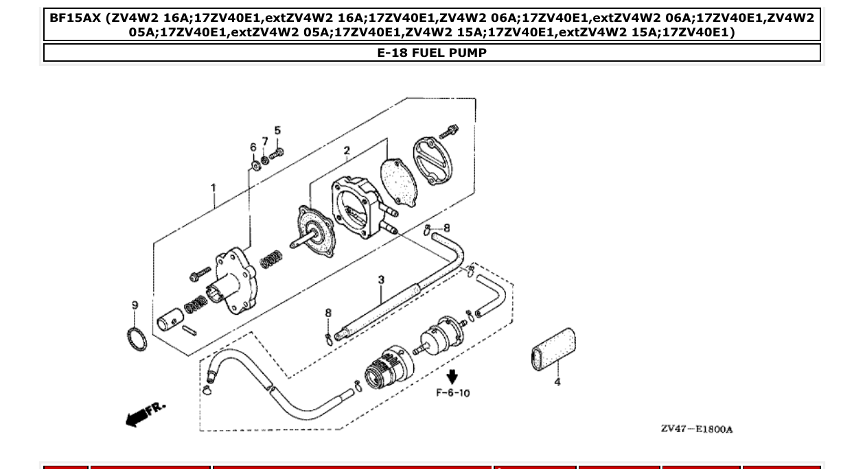 Fig. E-18 – FUEL PUMP diagram