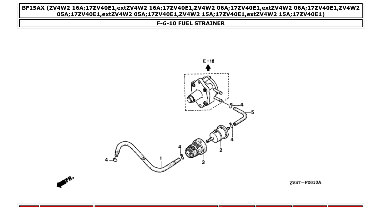 Fig. F-6-10 – FUEL STRAINER diagram