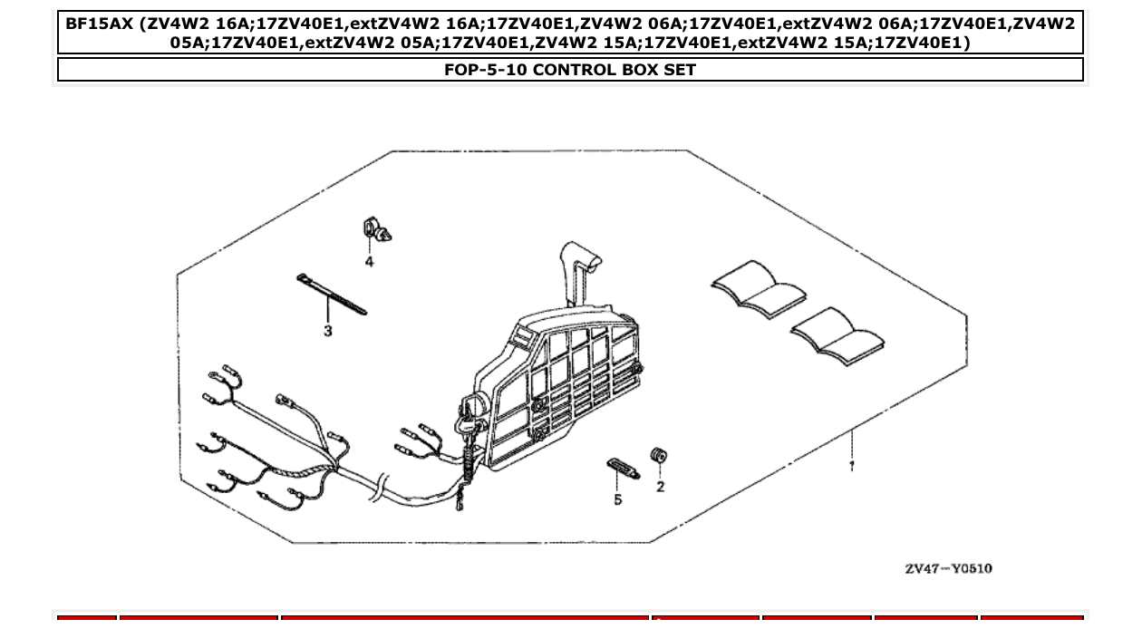 Fig. FOP-5-10 – CONTROL BOX SET diagram
