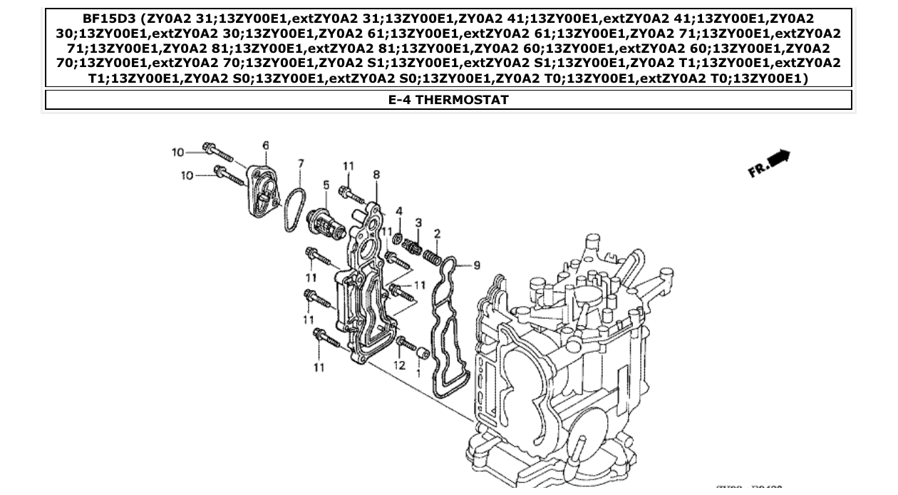 Fig. E-4 – THERMOSTAT diagram