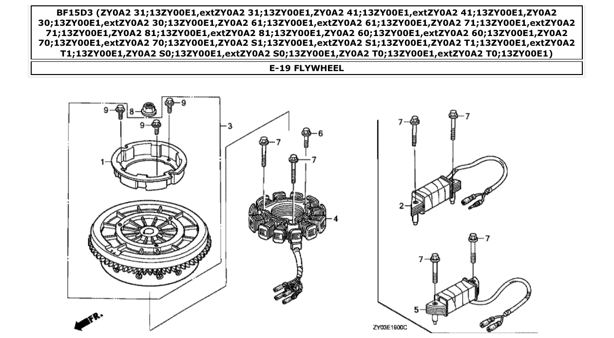 Fig. E-19 – FLYWHEEL diagram