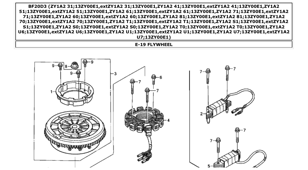 Fig. E-19 – FLYWHEEL diagram