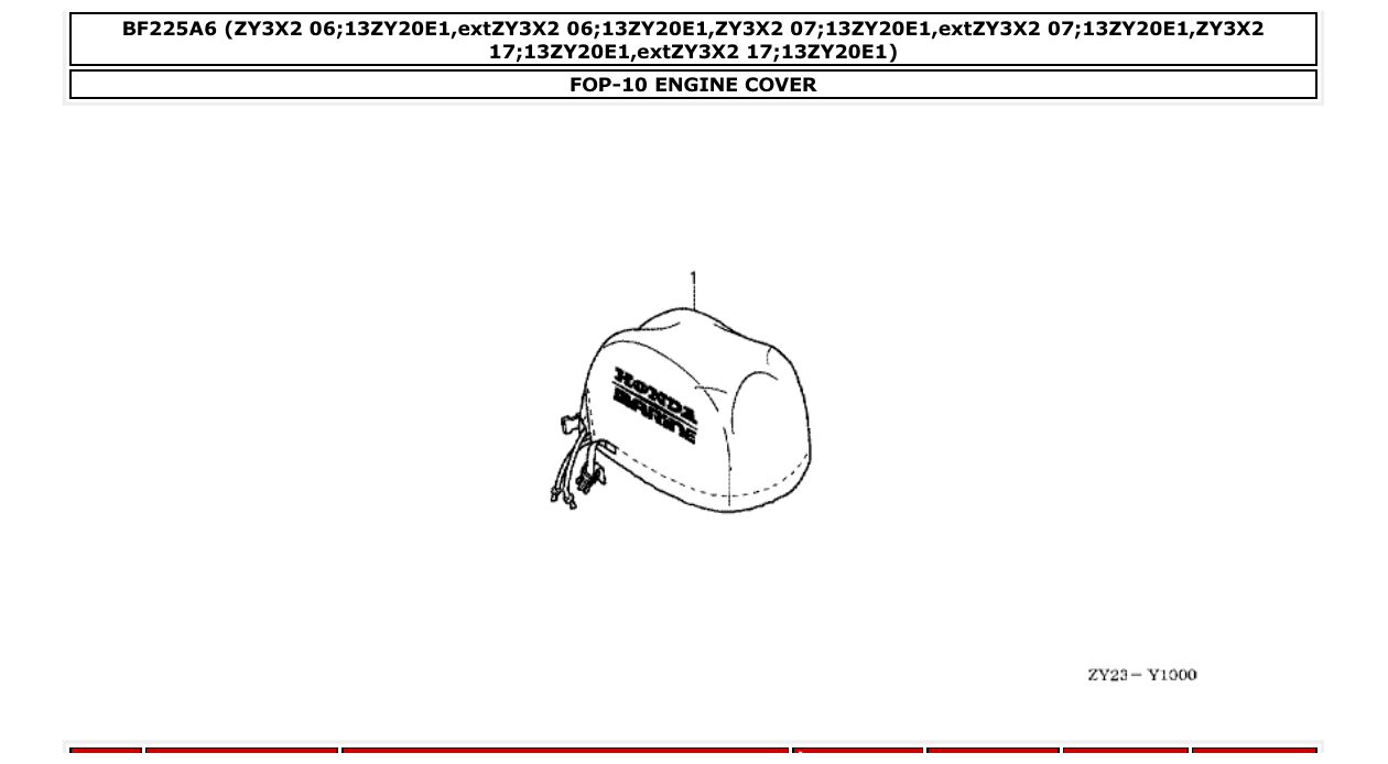 Fig. FOP-10 – ENGINE COVER diagram
