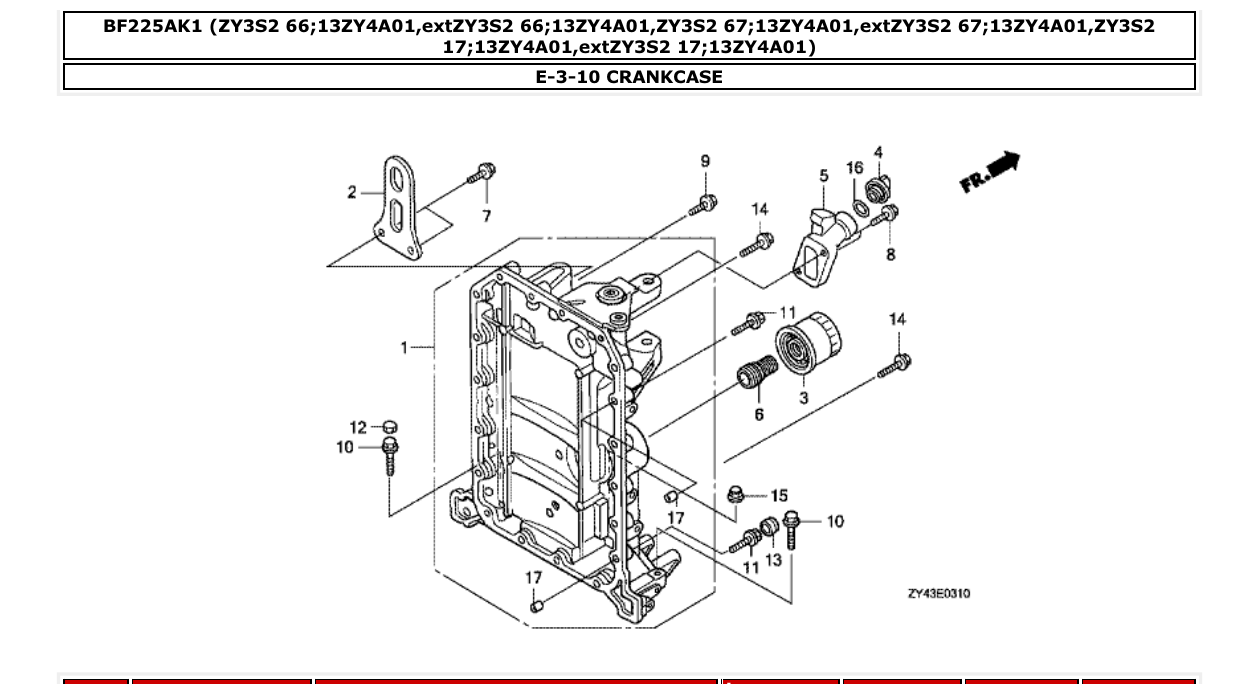 Fig. E-3-10 – CRANKCASE diagram