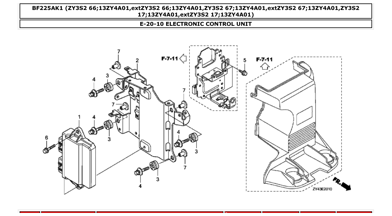 Fig. E-20-10 – ELECTRONIC CONTROL UNIT diagram
