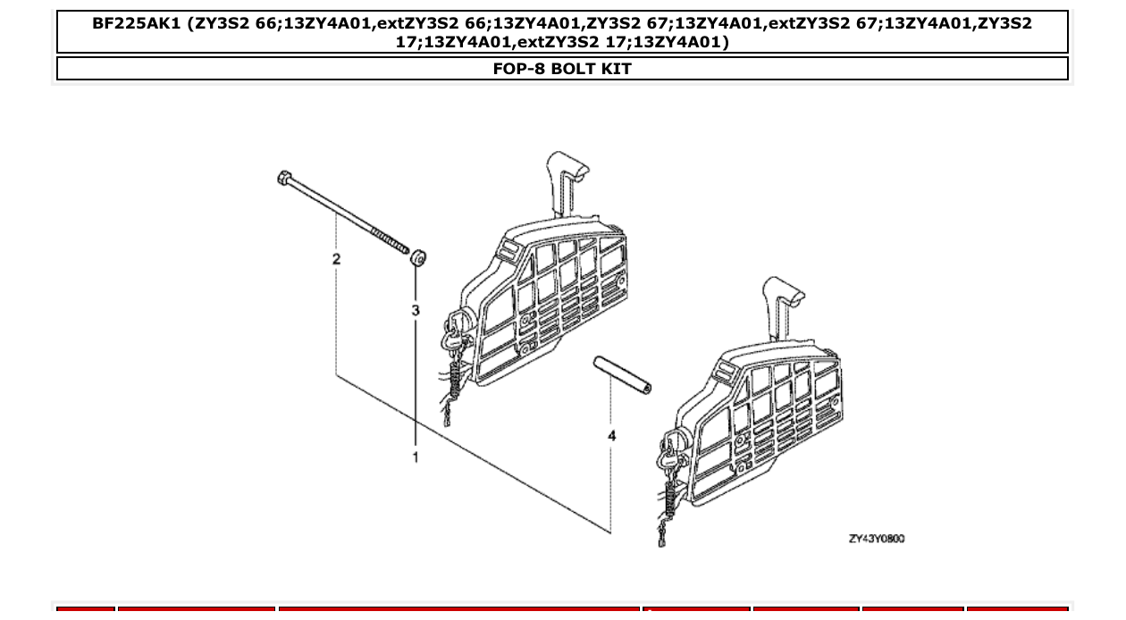 Fig. FOP-8 – BOLT KIT diagram