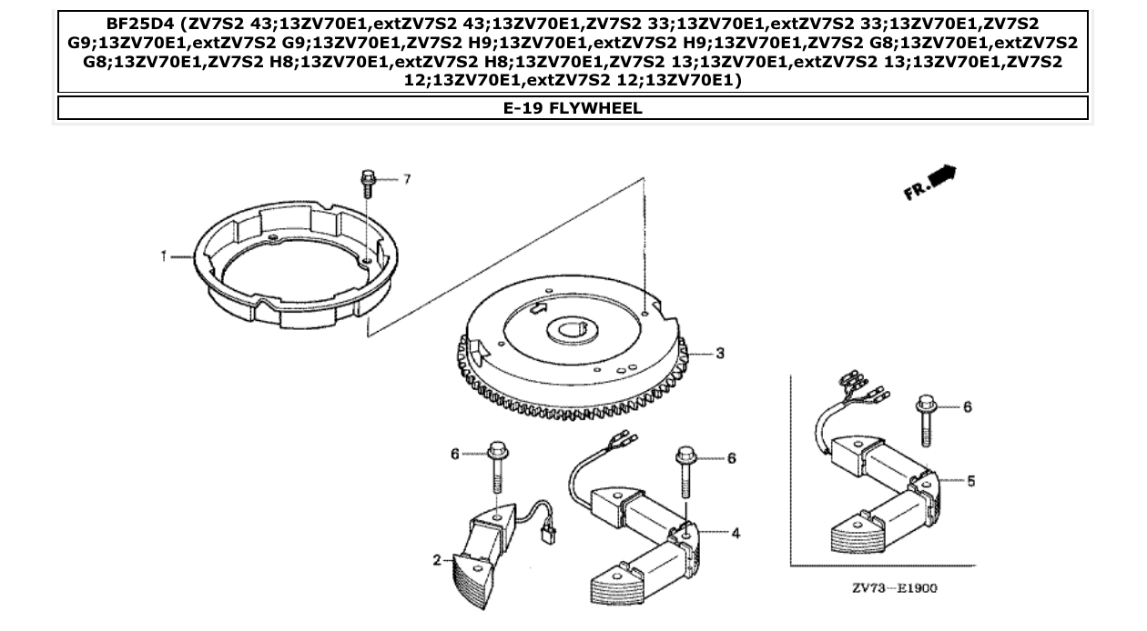 Fig. E-19 – FLYWHEEL diagram