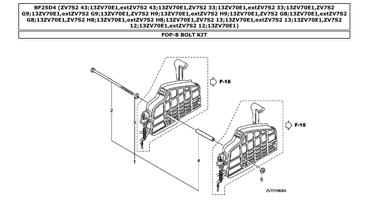 Fig. FOP-8 – BOLT KIT diagram
