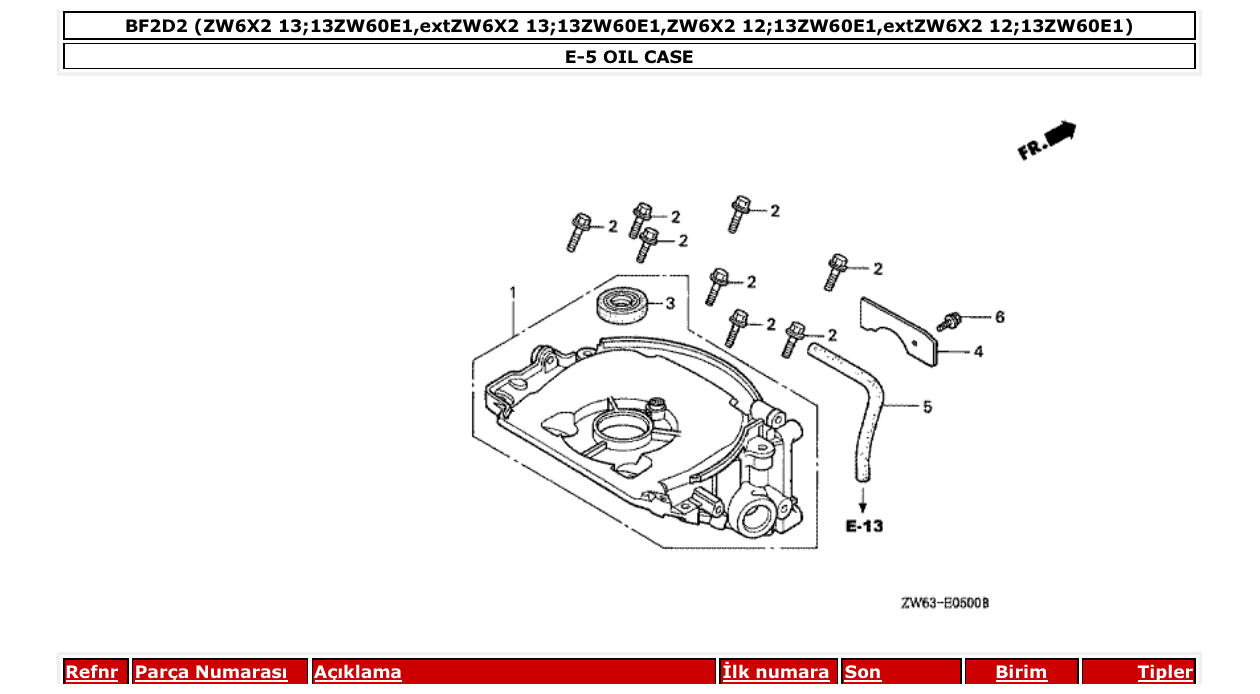 Fig. E-5 – OIL CASE diagram