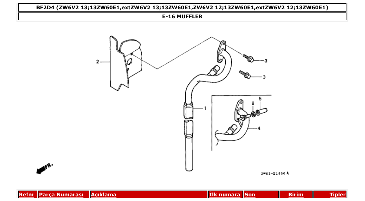 Fig. E-16 – MUFFLER diagram