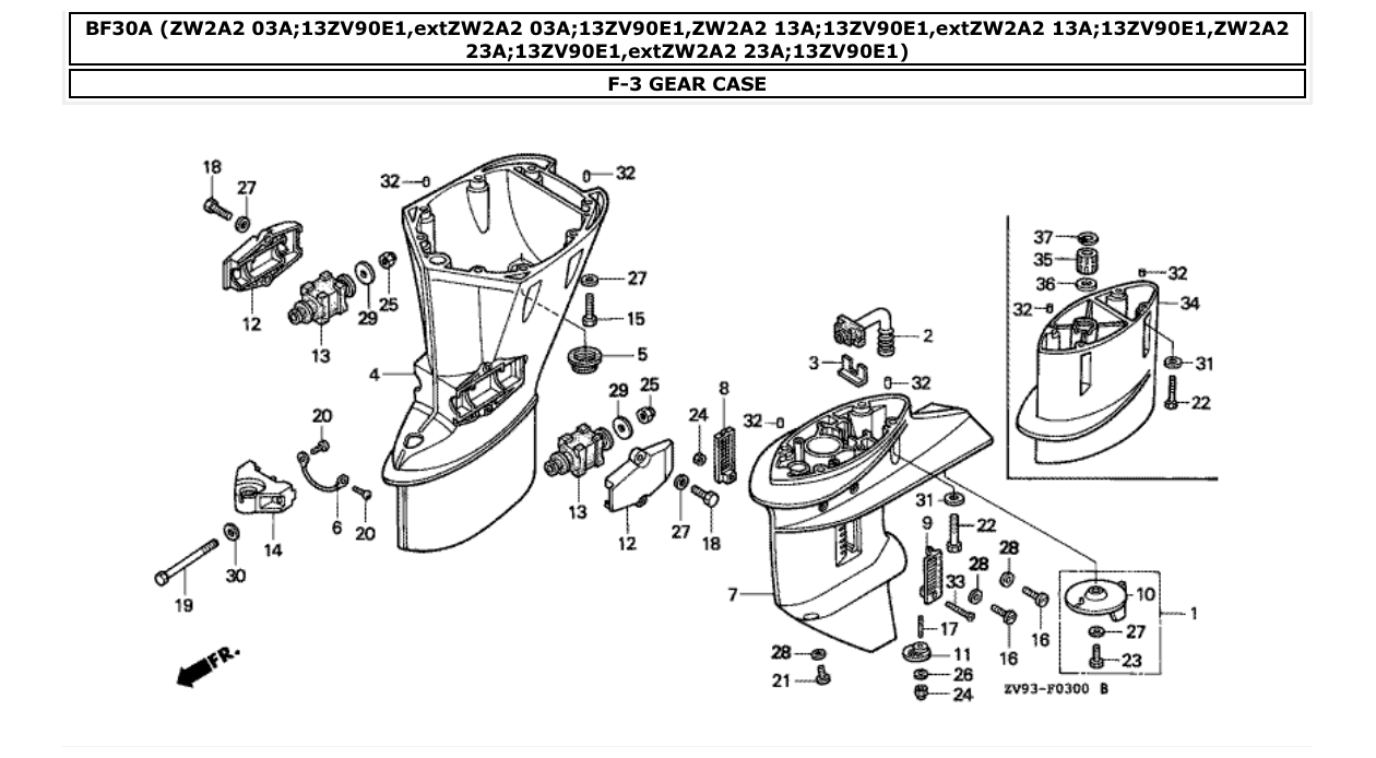 Fig. F-3 – GEAR CASE diagram