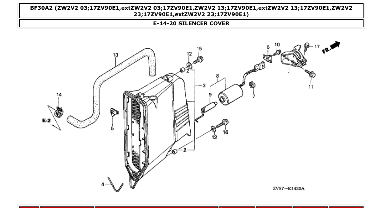 Fig. E-14-20 – SILENCER COVER diagram